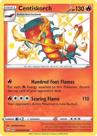 Centiskorch (SV019/122) [Shining Fates Shiny Vault] Holofoil - Shiny Holo Rare
