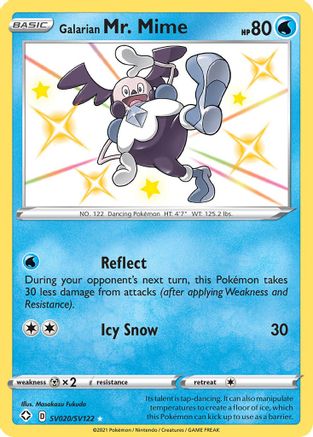 Galarian Mr. Mime (SV020/122) [Shining Fates Shiny Vault] Holofoil - Shiny Holo Rare