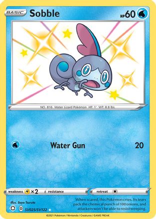 Sobble (SV025/122) [Shining Fates Shiny Vault] Holofoil - Shiny Holo Rare