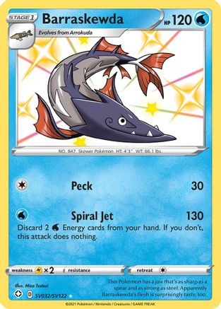 Barraskewda (SV032/122) [Shining Fates Shiny Vault] Holofoil - Shiny Holo Rare