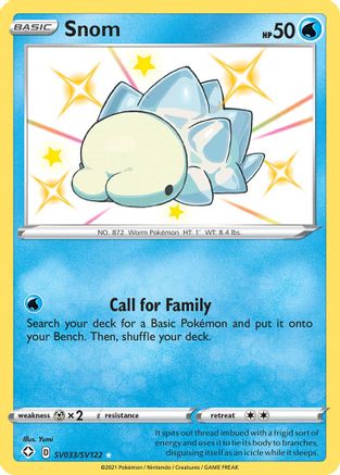 Snom (SV033/122) [Shining Fates Shiny Vault] Holofoil - Shiny Holo Rare