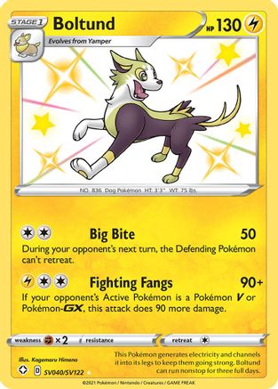 Boltund (SV040/122) [Shining Fates Shiny Vault] Holofoil - Shiny Holo Rare
