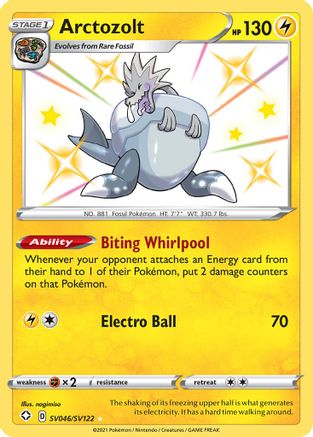Arctozolt (SV046/122) [Shining Fates Shiny Vault] Holofoil - Shiny Holo Rare