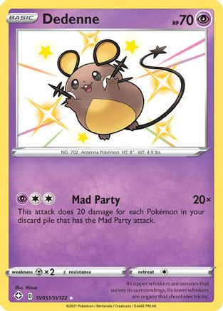 Dedenne (SV051/122) [Shining Fates Shiny Vault] Holofoil - Shiny Holo Rare