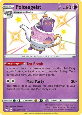 Polteageist (SV053/122) [Shining Fates Shiny Vault] Holofoil - Shiny Holo Rare