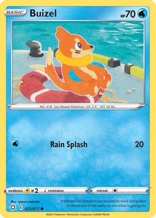 Buizel (022/72) [Shining Fates] Normal - Common