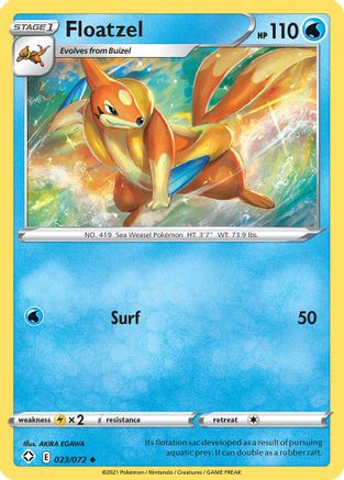 Floatzel (023/72) [Shining Fates] Normal - Uncommon