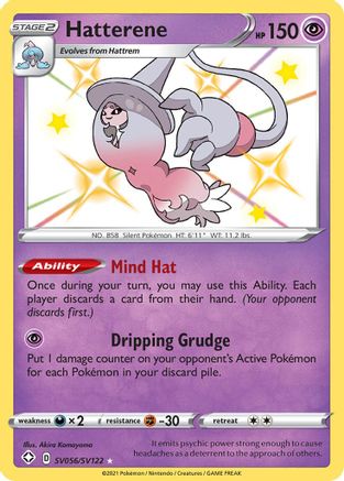 Hatterene (SV056/122) [Shining Fates Shiny Vault] Holofoil - Shiny Holo Rare