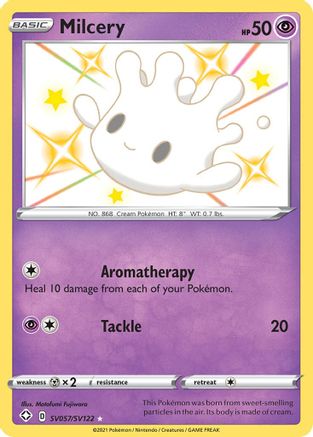Milcery (SV057/122) [Shining Fates Shiny Vault] Holofoil - Shiny Holo Rare