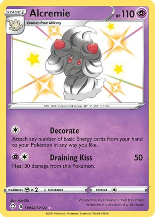Alcremie (SV058/122) [Shining Fates Shiny Vault] Holofoil - Shiny Holo Rare