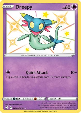 Dreepy (SV060/122) [Shining Fates Shiny Vault] Holofoil - Shiny Holo Rare