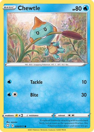 Chewtle (026/72) [Shining Fates] Normal - Common