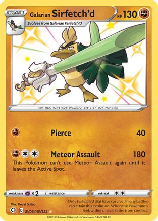 Galarian Sirfetch'd (SV064/122) [Shining Fates Shiny Vault] Holofoil - Shiny Holo Rare