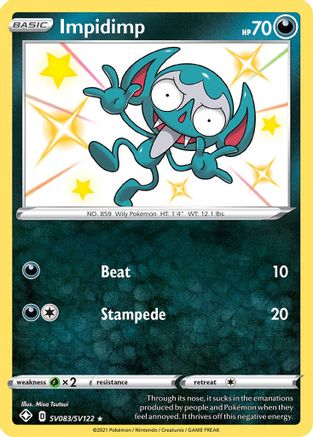 Impidimp (SV083/122) [Shining Fates Shiny Vault] Holofoil - Shiny Holo Rare