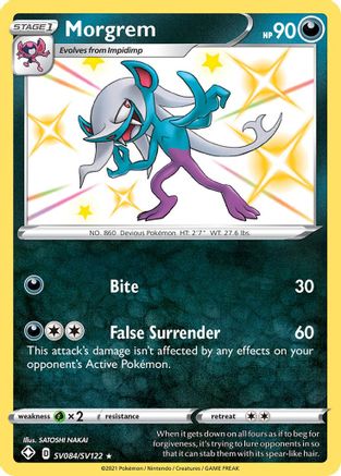 Morgrem (SV084/122) [Shining Fates Shiny Vault] Holofoil - Shiny Holo Rare