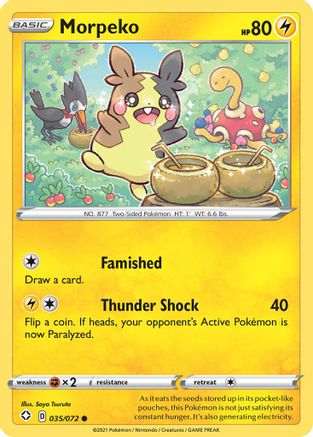 Morpeko (035) (035) 035  - Reverse Holofoil Shining Fates - Common