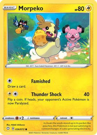 Morpeko (036/72) [Shining Fates] Normal - Common