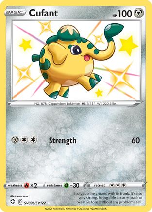 Cufant (SV090/122) [Shining Fates Shiny Vault] Holofoil - Shiny Holo Rare