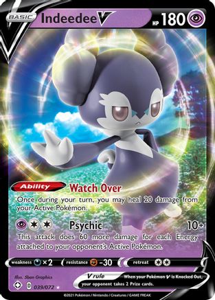 Indeedee V (039/72) [Shining Fates] Holofoil - Ultra Rare