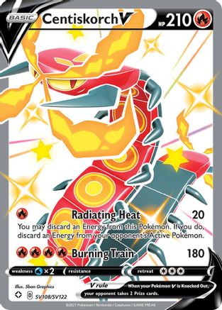 Centiskorch V (SV108/122) [Shining Fates Shiny Vault] Holofoil - Shiny Holo Rare