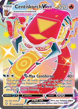 Centiskorch VMAX (SV109/122) [Shining Fates Shiny Vault] Holofoil - Shiny Holo Rare