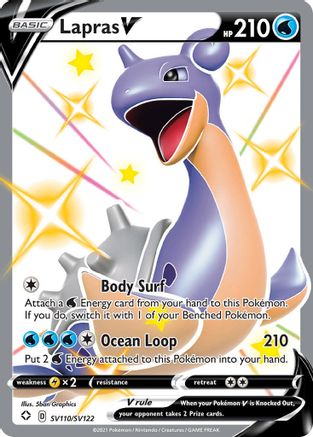 Lapras V (SV110/122) [Shining Fates Shiny Vault] Holofoil - Shiny Holo Rare
