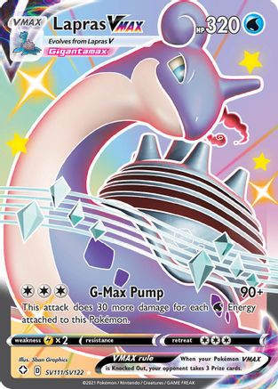 Lapras VMAX (SV111/122) [Shining Fates Shiny Vault] Holofoil - Shiny Holo Rare