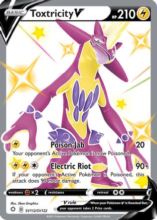 Toxtricity V (SV112/122) [Shining Fates Shiny Vault] Holofoil - Shiny Holo Rare