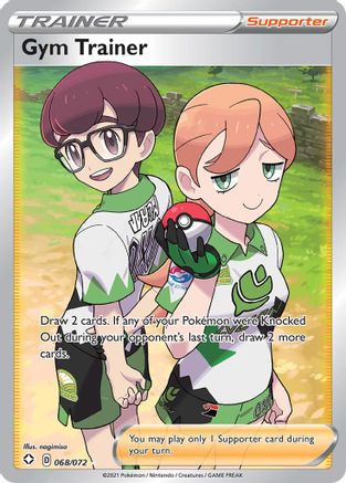 Gym Trainer (Full Art) (068/72) [Shining Fates] Holofoil - Ultra Rare