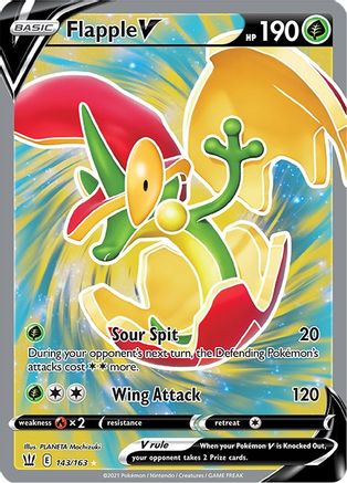 Flapple V (Full Art) (143/163) [SWSH05 Battle Styles] Holofoil - Ultra Rare