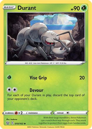 Durant (010/163) [SWSH05 Battle Styles] Reverse Holofoil - Uncommon