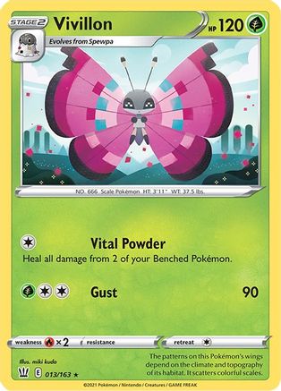 Vivillon (013/163) [SWSH05 Battle Styles] Normal - Rare