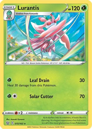 Lurantis (015/163) [SWSH05 Battle Styles] Reverse Holofoil - Rare