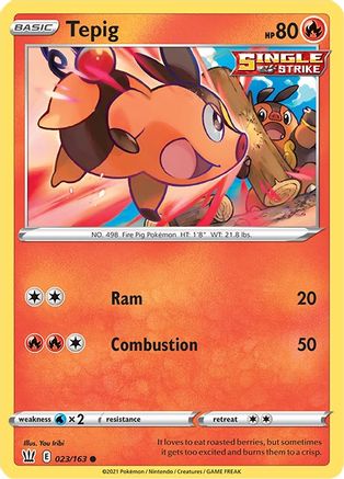 Tepig (023/163) [SWSH05 Battle Styles] Normal - Common