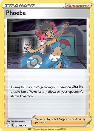 Phoebe (130/163) [SWSH05 Battle Styles] Normal - Uncommon