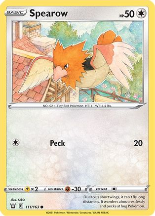 Spearow (111/163) [SWSH05 Battle Styles] Normal - Common