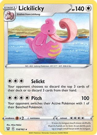 Lickilicky (114/163) [SWSH05 Battle Styles] Reverse Holofoil - Rare