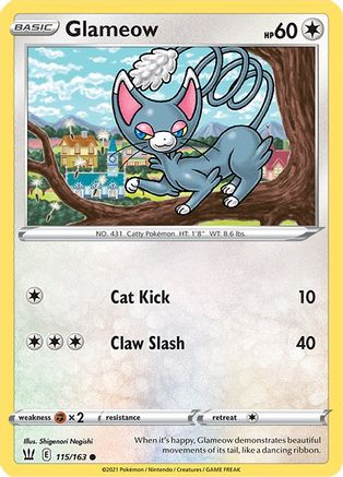 Glameow (115/163) [SWSH05 Battle Styles] Normal - Common