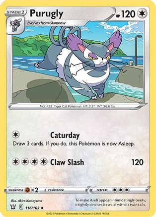 Purugly (116/163) [SWSH05 Battle Styles] Normal - Uncommon