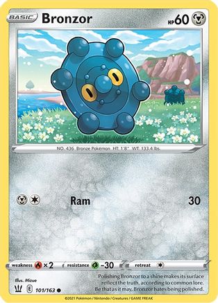Bronzor (101/163) [SWSH05 Battle Styles] Reverse Holofoil - Common