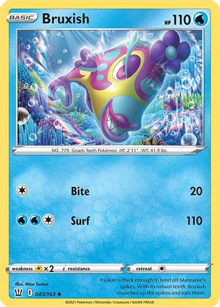 Bruxish (043/163) [SWSH05 Battle Styles] Reverse Holofoil - Uncommon