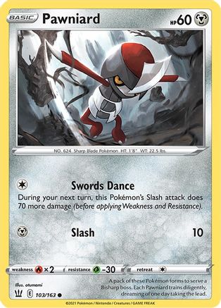 Pawniard (103/163) [SWSH05 Battle Styles] Normal - Common