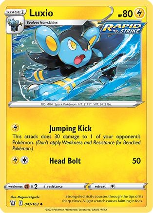 Luxio (047/163) [SWSH05 Battle Styles] Normal - Uncommon