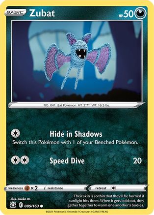 Zubat (089/163) [SWSH05 Battle Styles] Reverse Holofoil - Common