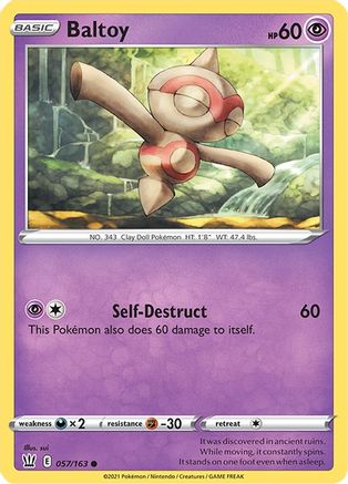 Baltoy (057/163) [SWSH05 Battle Styles] Normal - Common