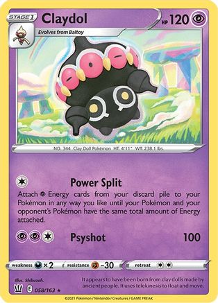 Claydol (058/163) [SWSH05 Battle Styles] Normal - Rare
