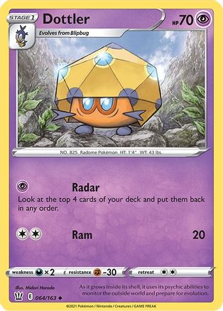 Dottler (064/163) [SWSH05 Battle Styles] Normal - Uncommon