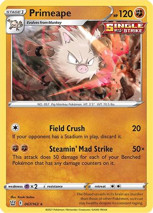 Primeape (067/163) [SWSH05 Battle Styles] Normal - Rare