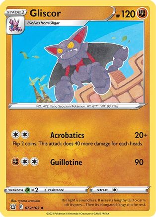 Gliscor (072/163) [SWSH05 Battle Styles] Normal - Uncommon