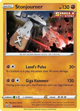 Stonjourner (084/163) [SWSH05 Battle Styles] Normal - Rare